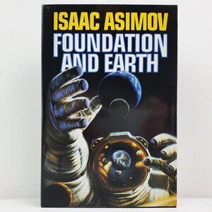Isaac Asimov Foundation and Earth Book Vintage 1986 Book Club Hardcover Unread
